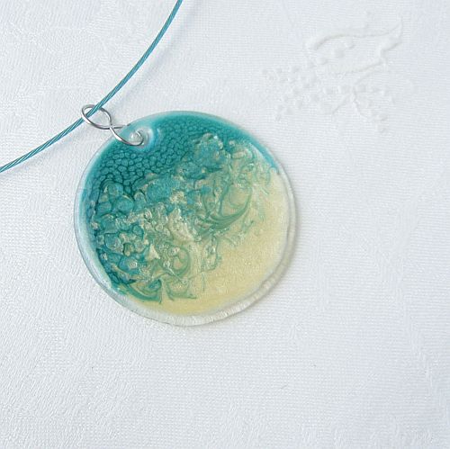 Tyrkysový přívěšek kulatý