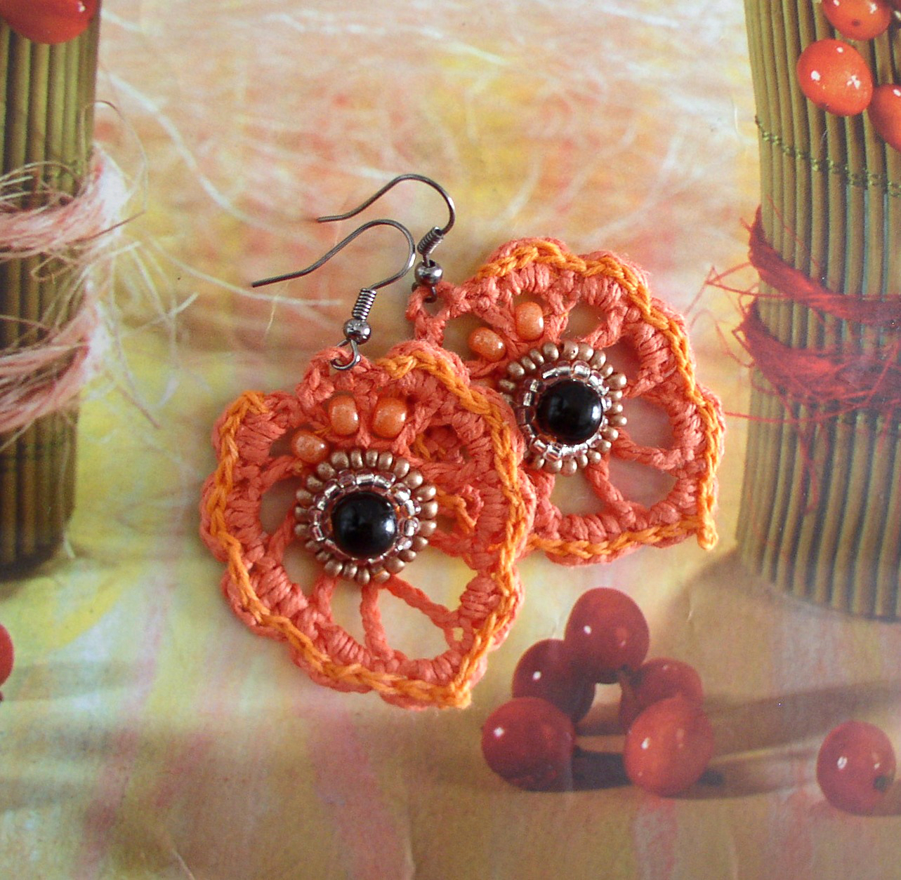 Náušnice... Plamínky