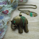 Slon se šatony - náhrdelník