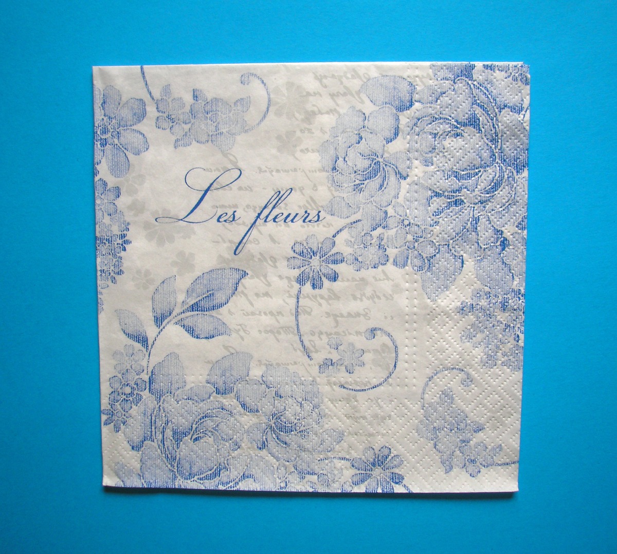 Vintage inkoustové kytičky - ubrousek