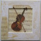 Obrázek  - Housle - 12 x 12 cm