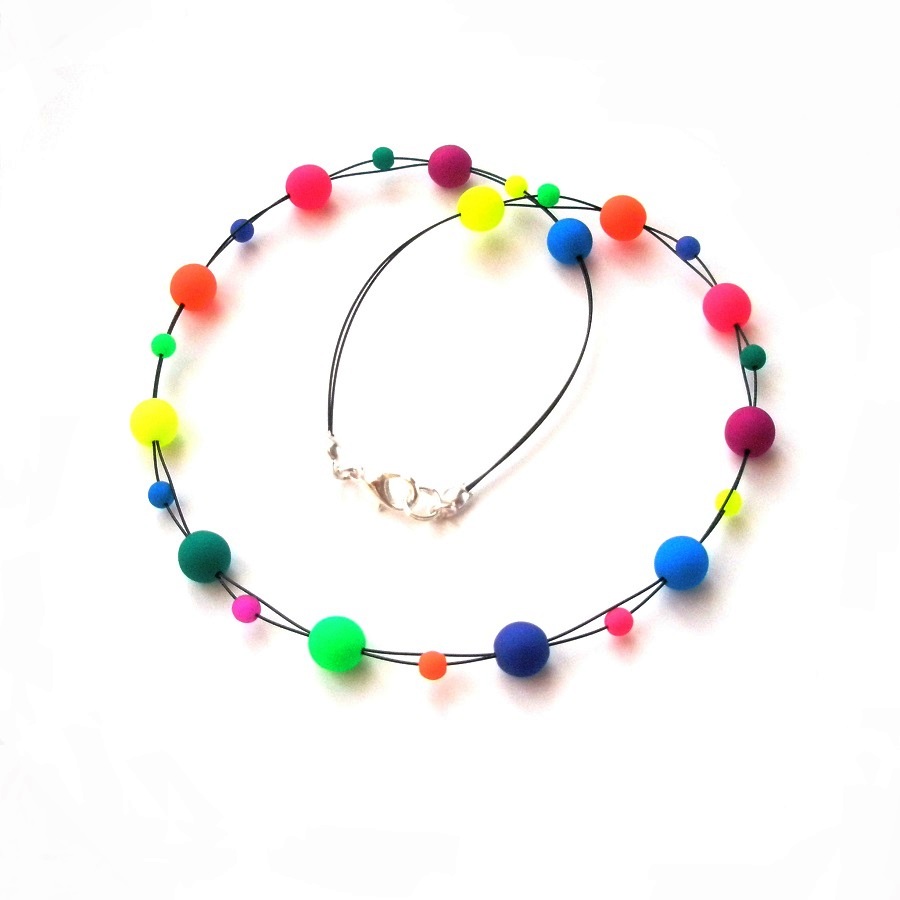 Neonový náhrdelník Rainbow