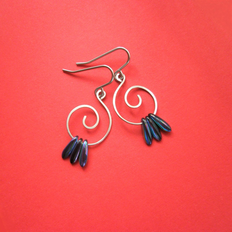 Náušnice Tropical - chir. ocel