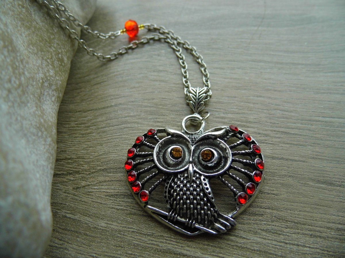 Náhrdelník valentýnská  sova