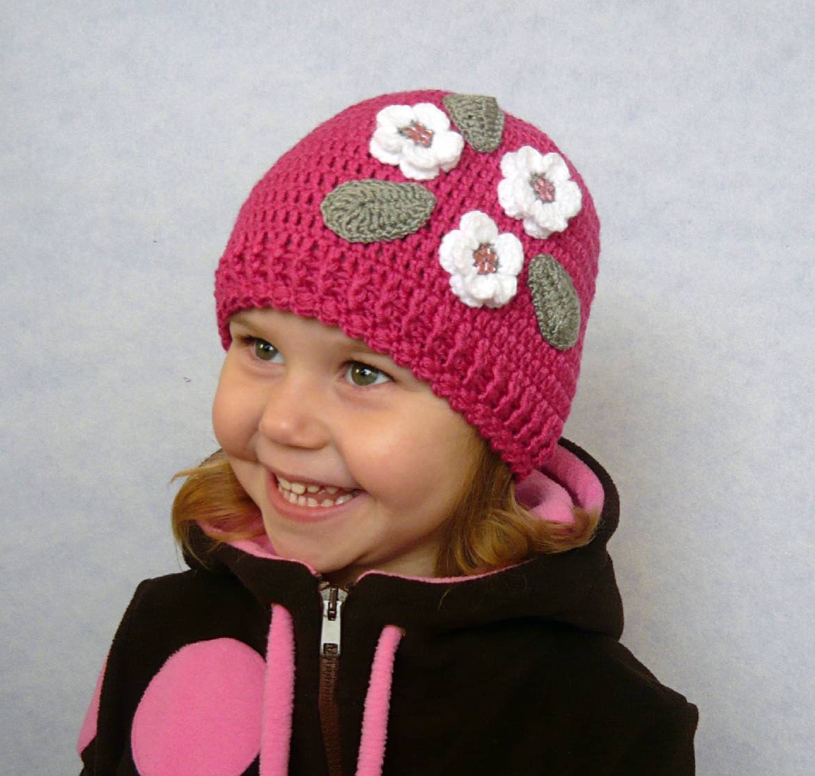 Háčkovaná čepička z Merina