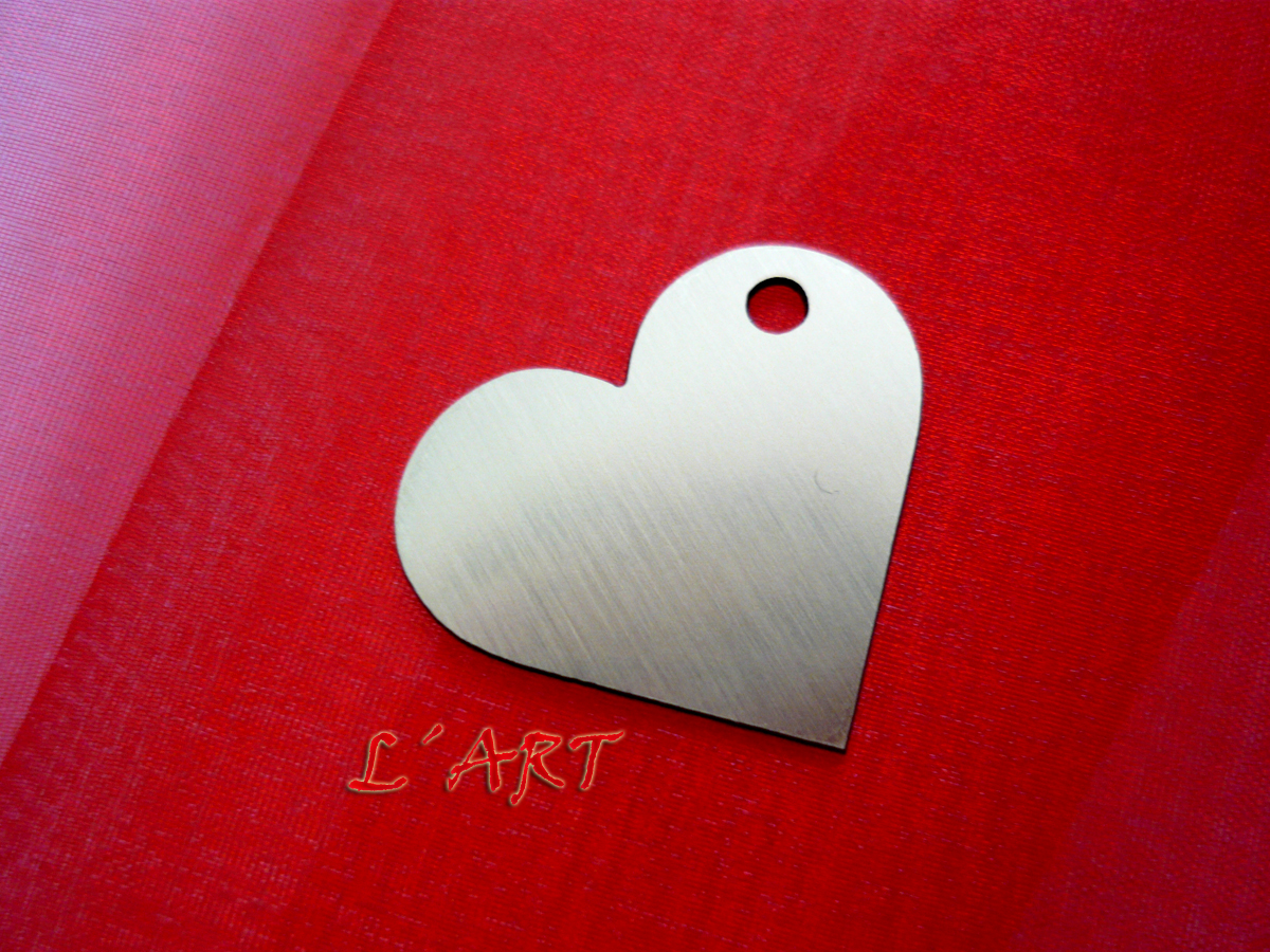 Plastové srdíčko - rytí na přání 