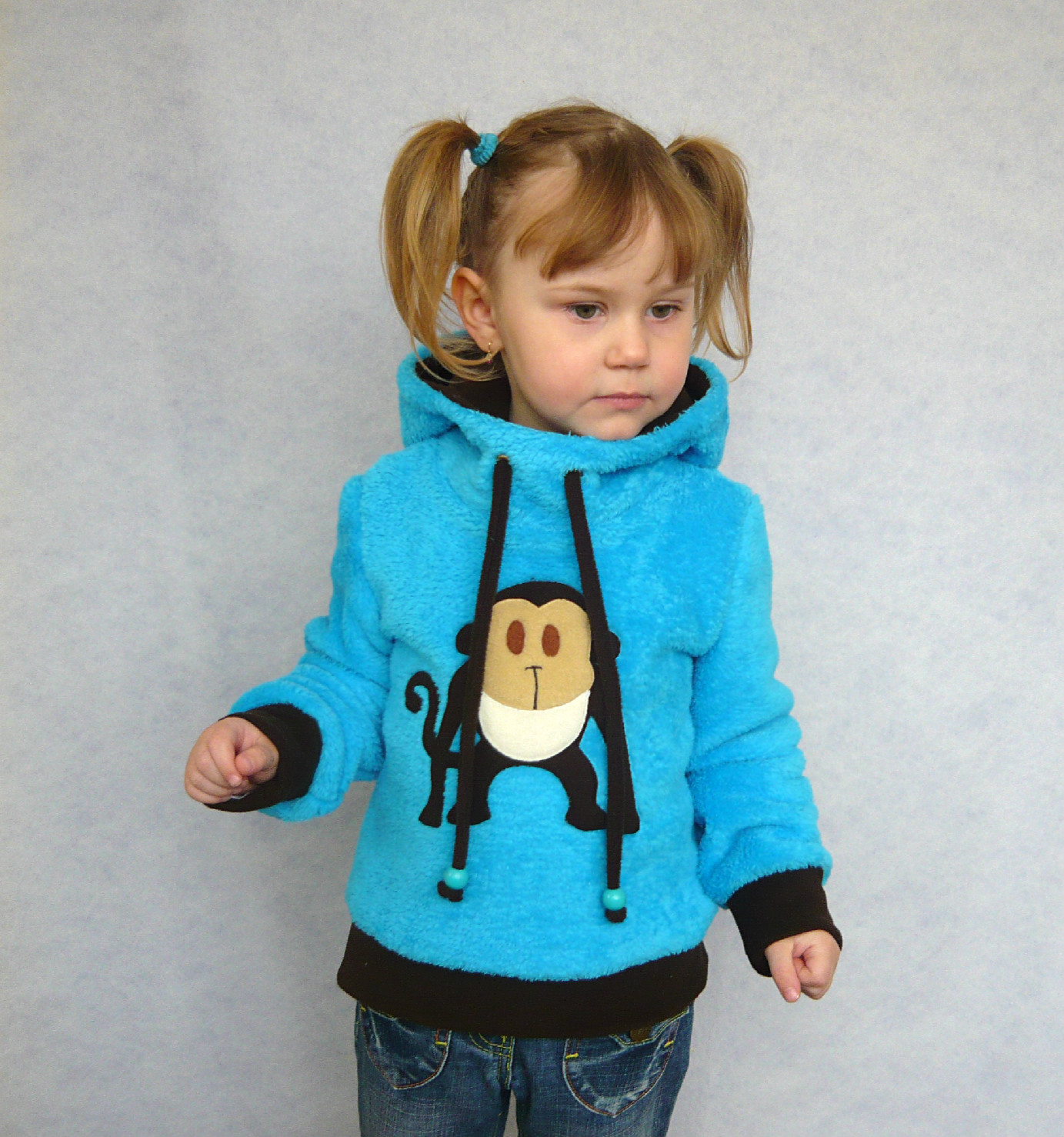 Wellsoft mikinka s opičkou