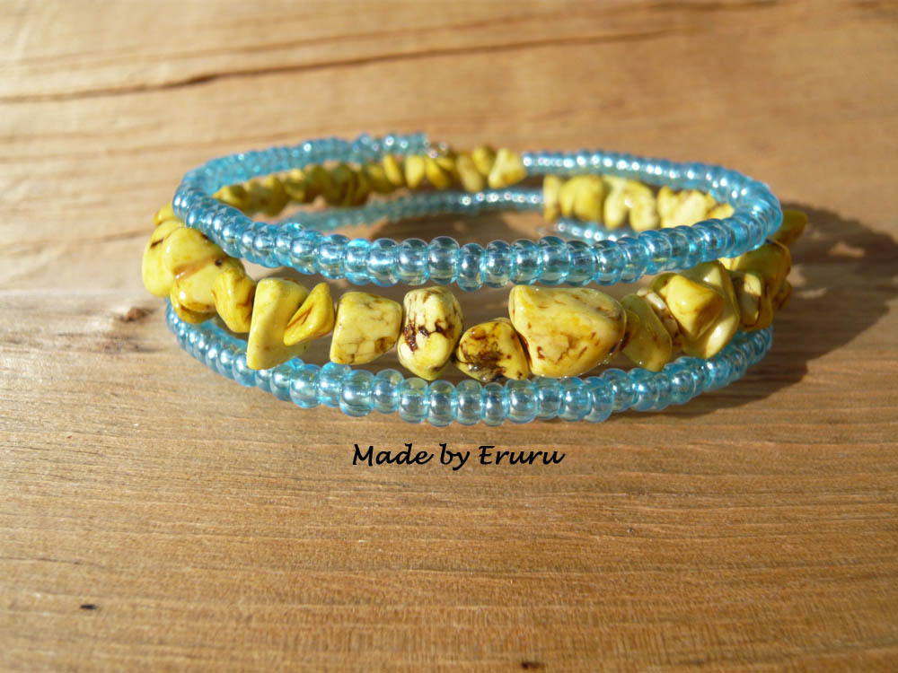 Žluté zlomky - náramek