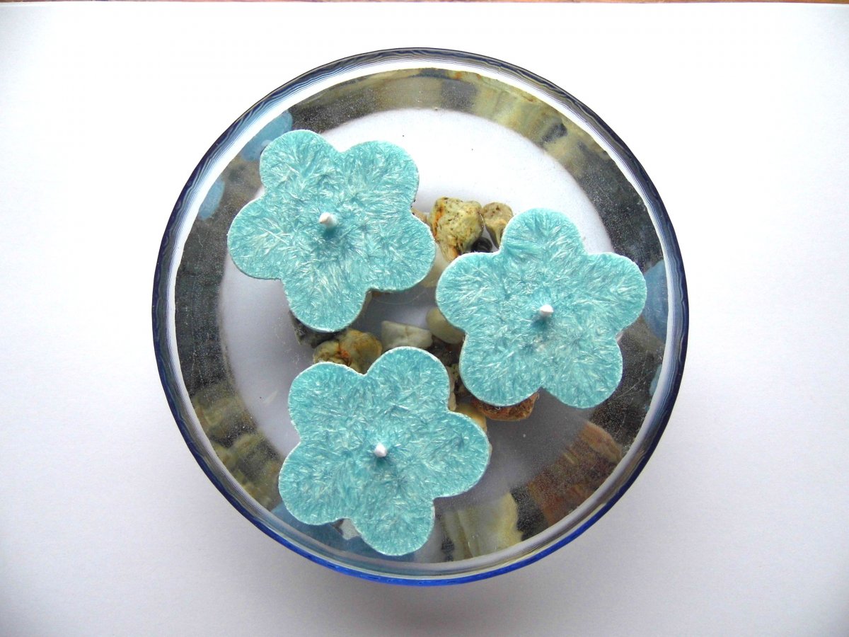 Plovoucí svíčky - kytičky (sv.tyrkysová)