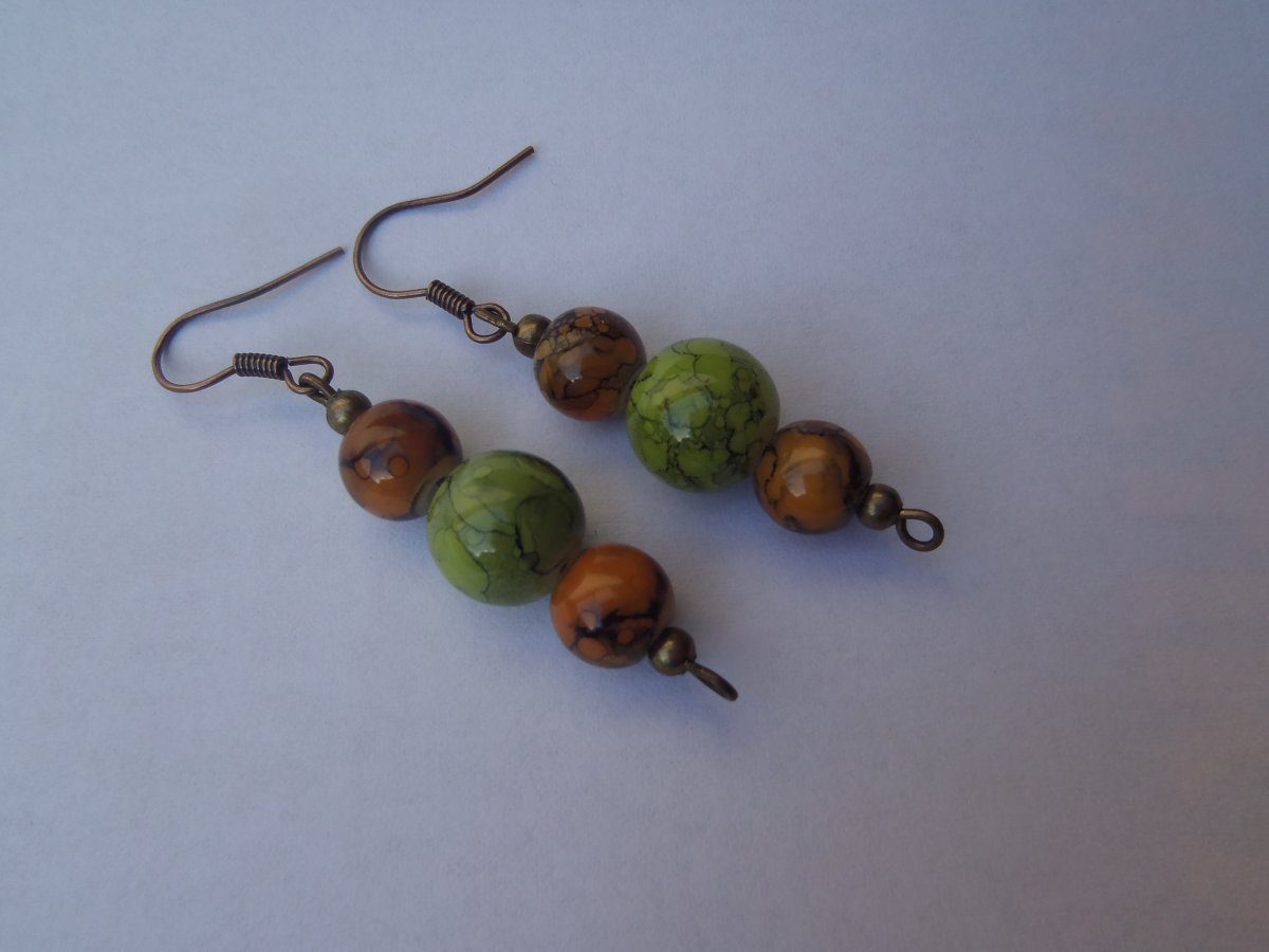 zelené s oranžovou