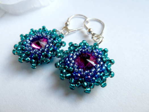 The Magic Fuchsia Blue sun Ag 925/1000 
