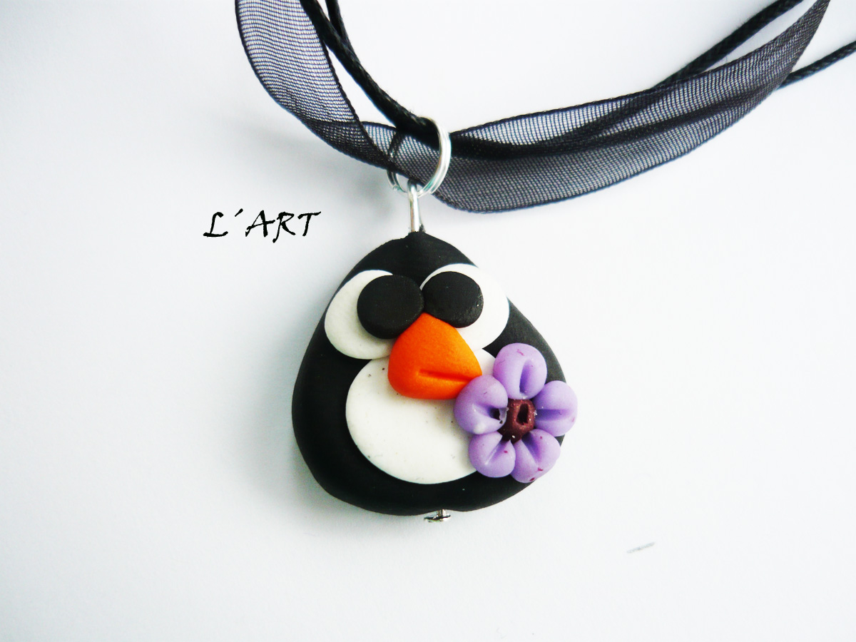 Tučňák s kytičkou 