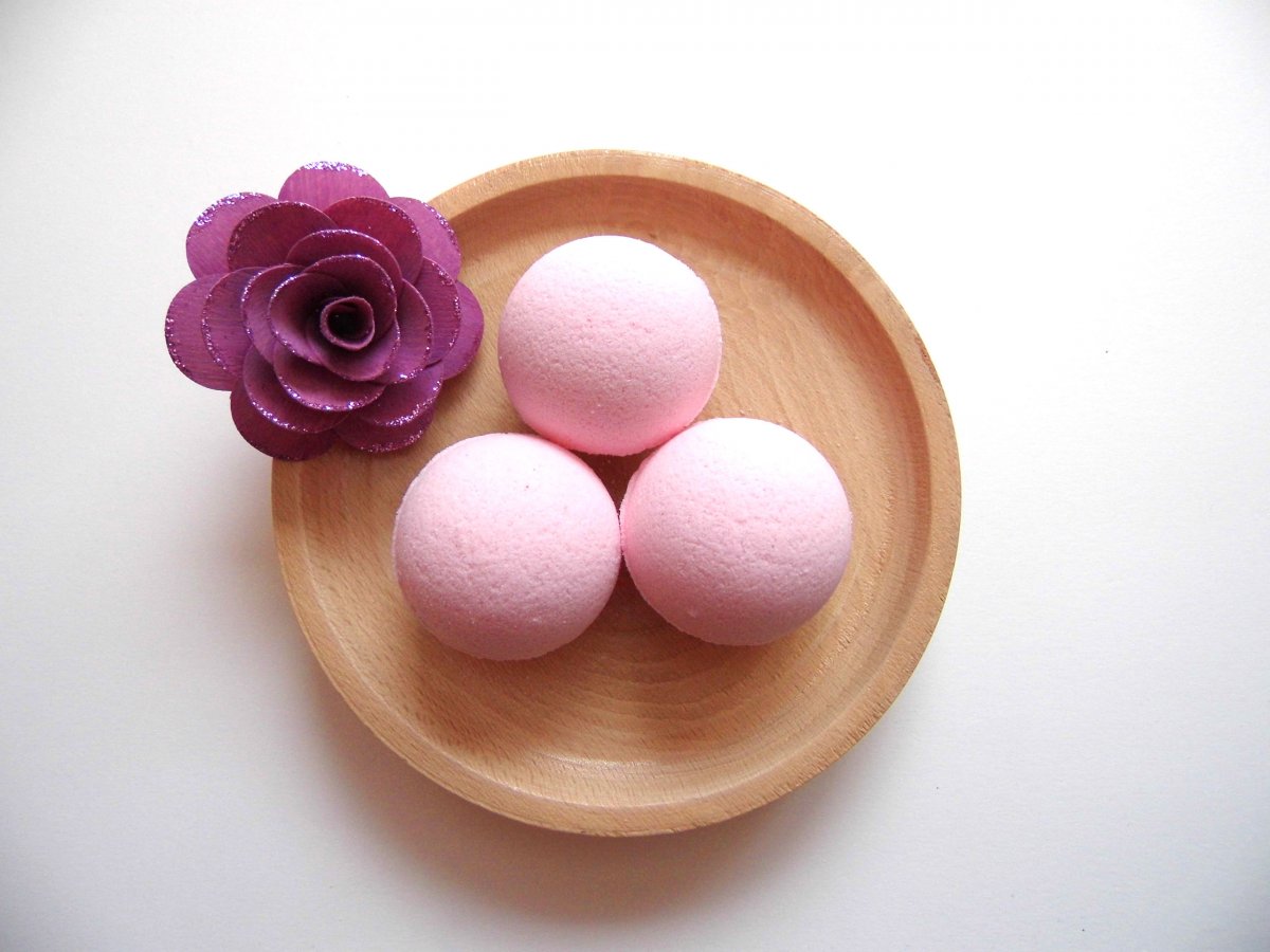 Šumivá bomba s epsomskou solí - Geranium