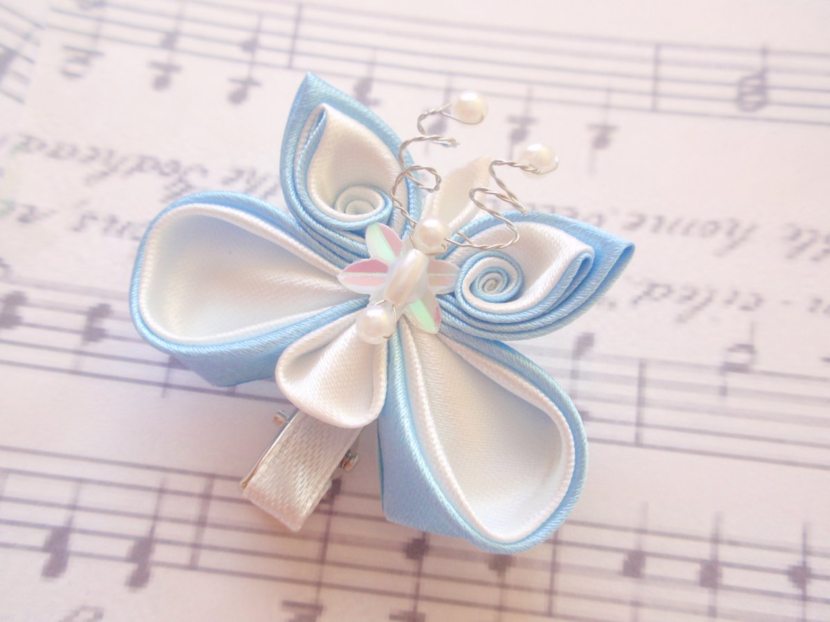 sponka Butterfly blue