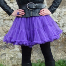 FuFu sukně dvouvrstvá fialová