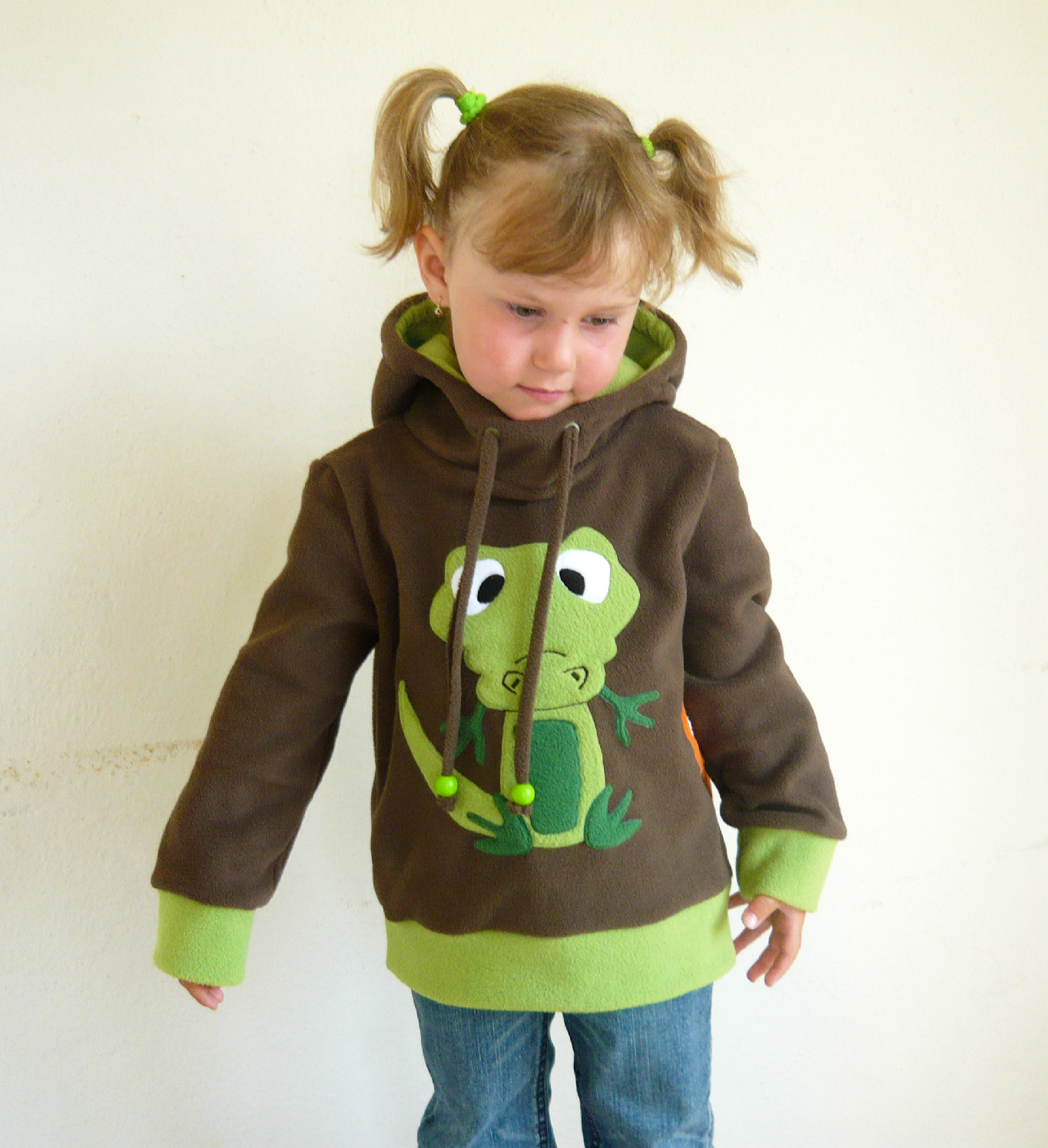 Mikinka s krokodýlem a rybkama