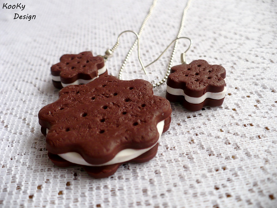 Čokoládové sušenky s mléčnou náplní *sada*
