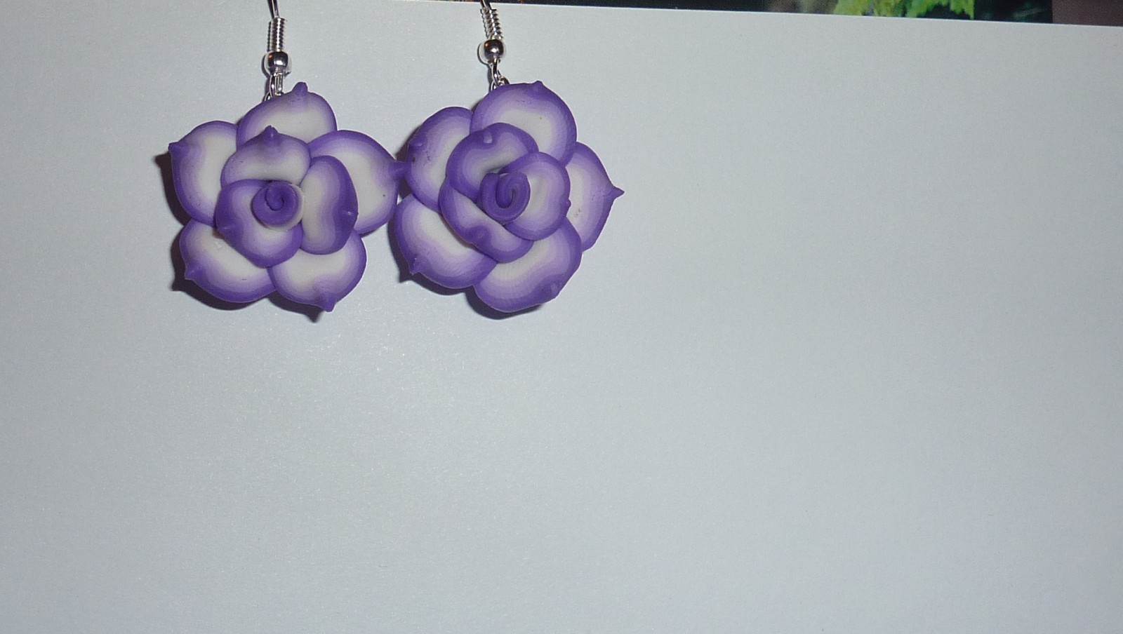 Fialové Fimo růžičky