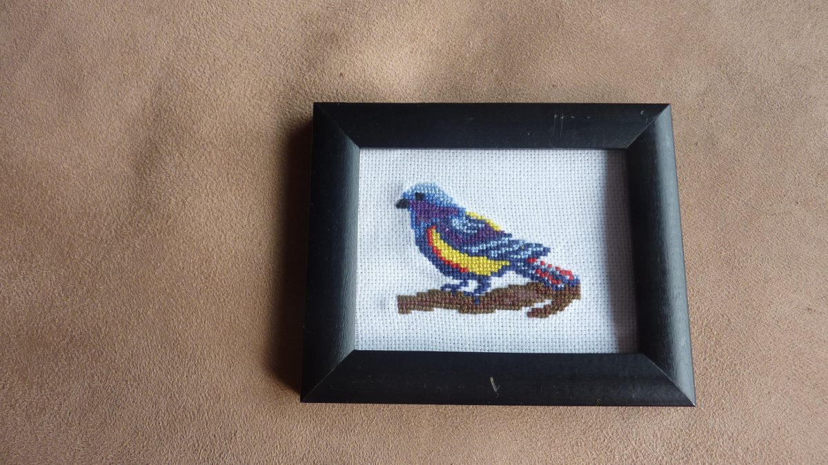 Vyšívaný ptáček