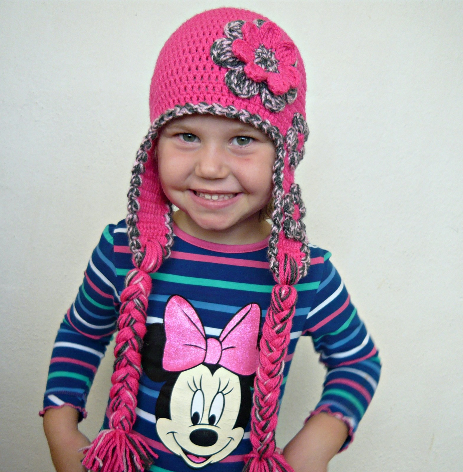 Háčkovaná ušanka 