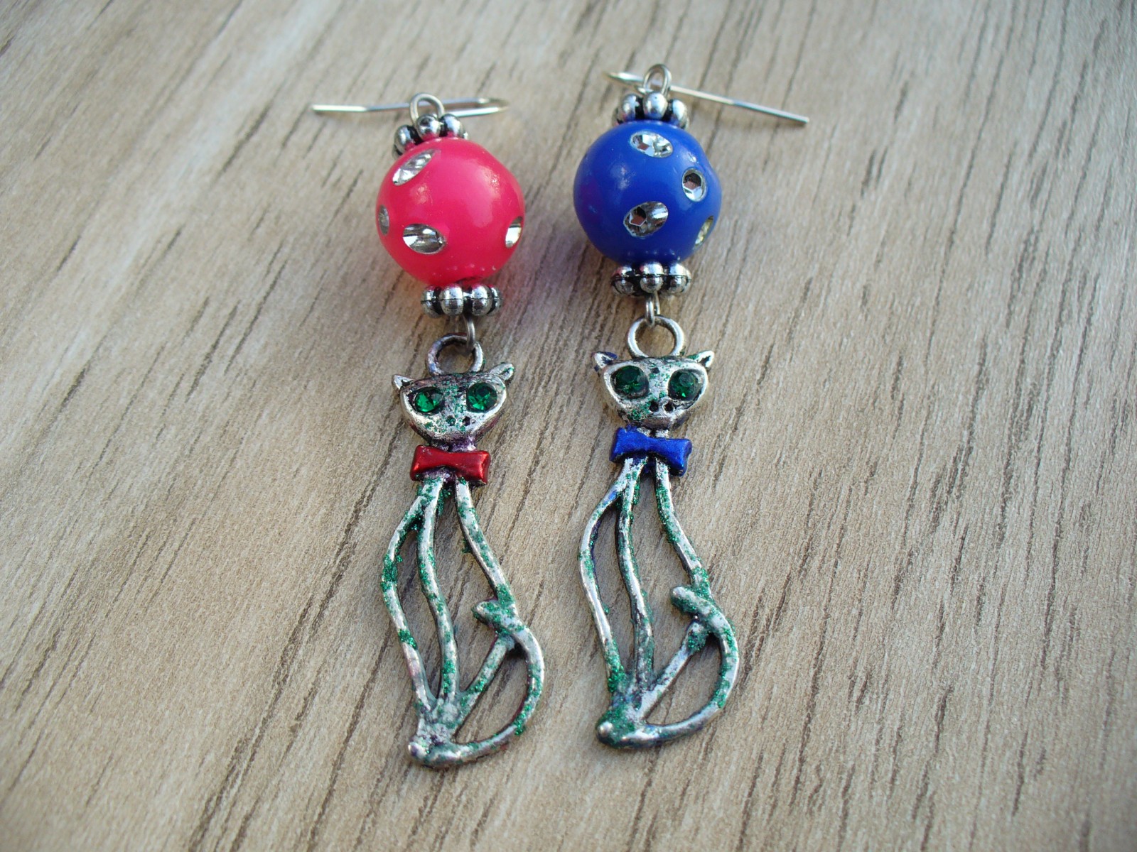 Náušnice kočičky - ON a ONA