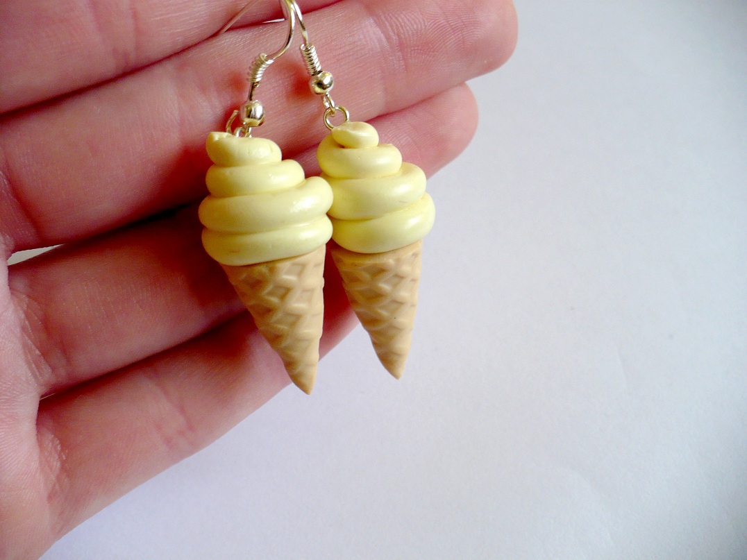 Visací náušnice - zmrzlinky