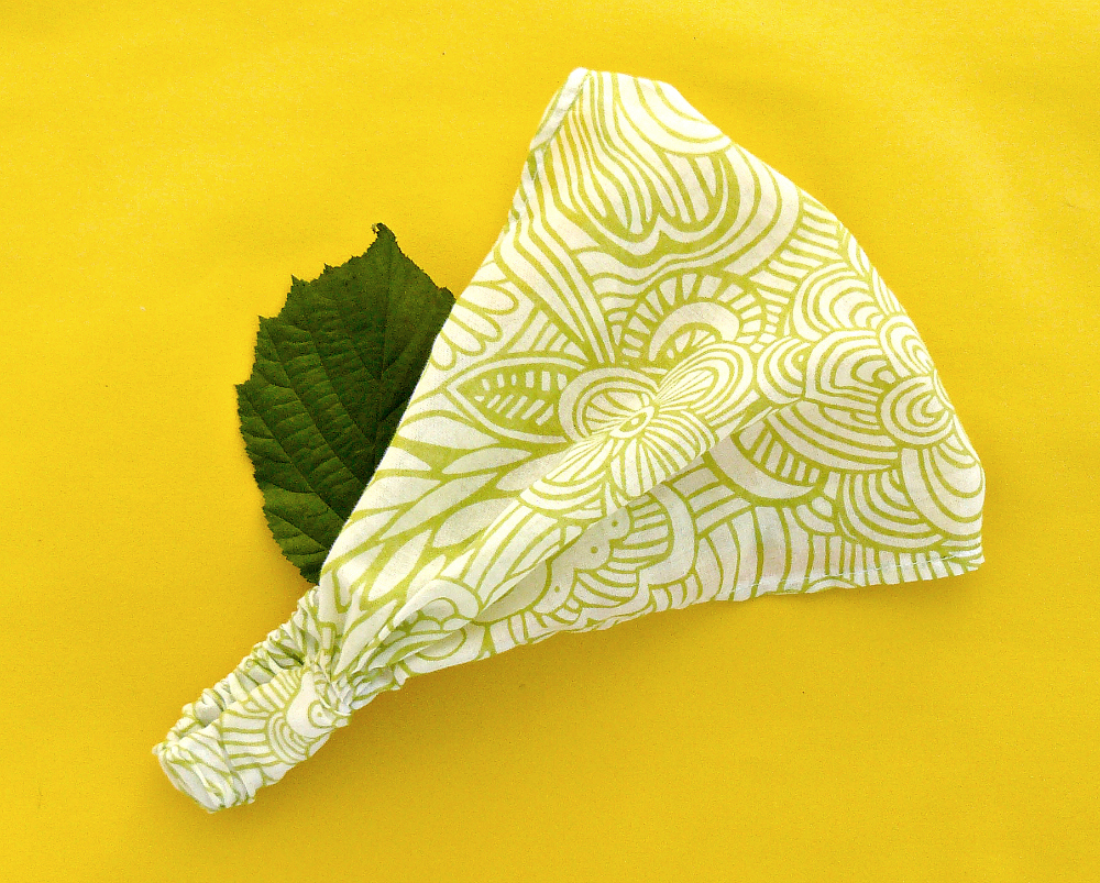 Látková čelenka, šátek - svěží kvítí