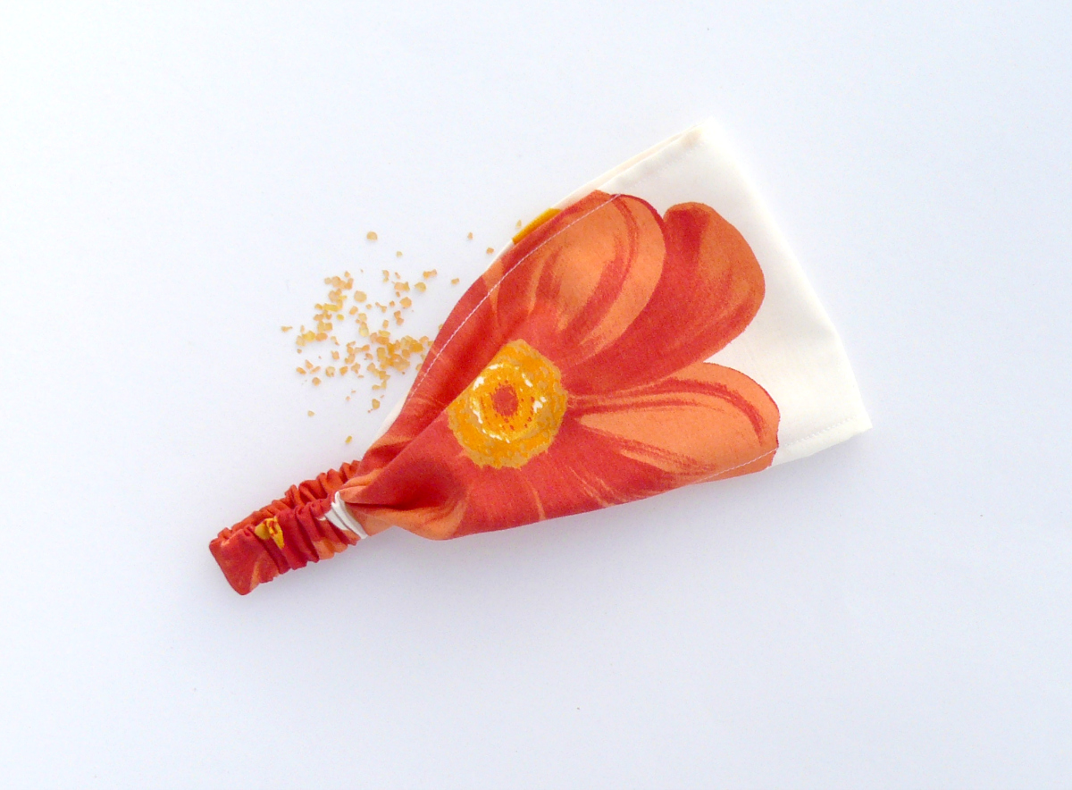 Látková čelenka - kvítí - DĚTSKÁ