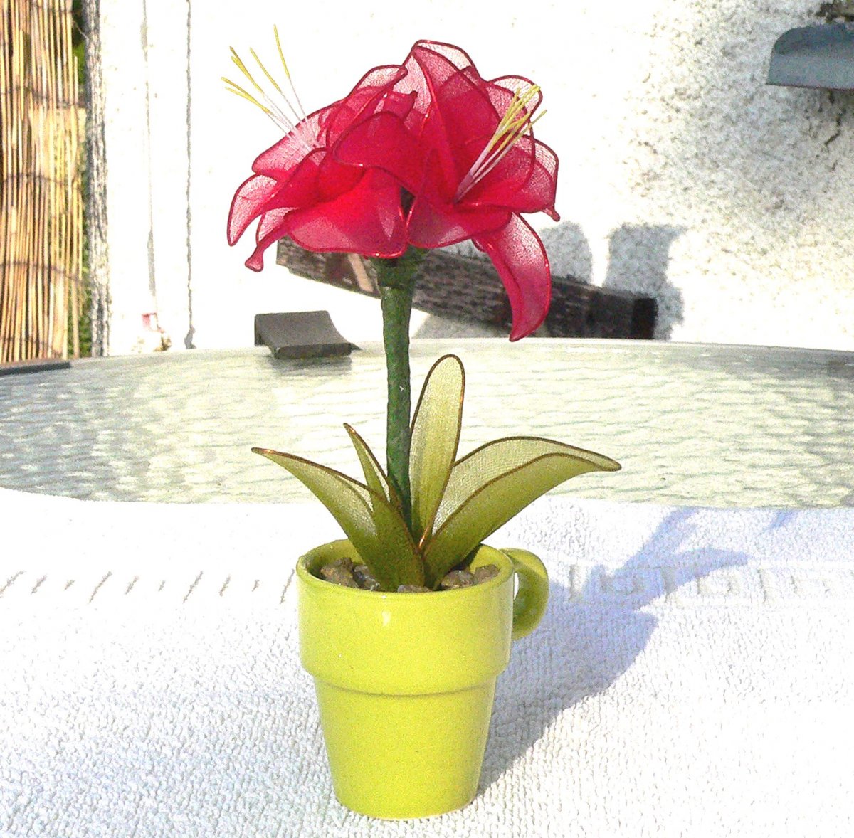 amarilis - nylonový květ