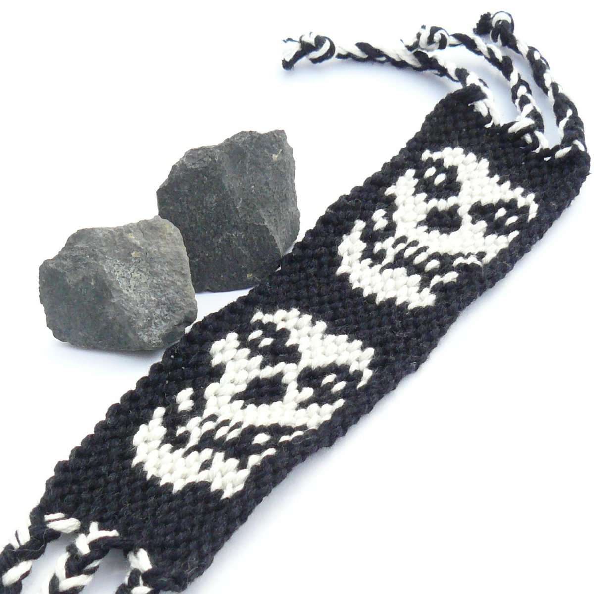 Macramé náramek - motorkář