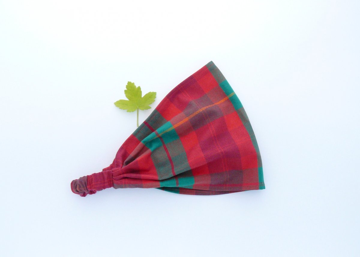 Látková čelenka, šátek - Skotsko