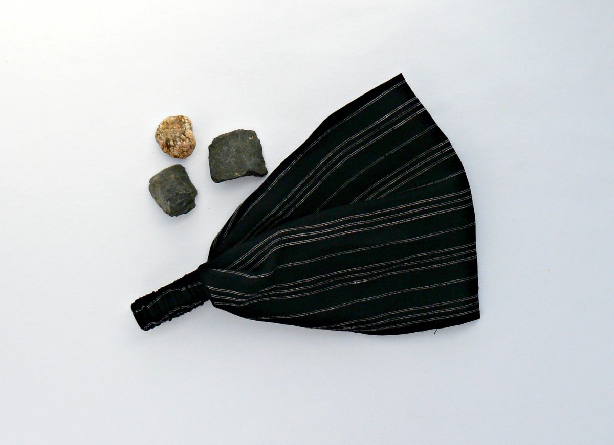 Látková čelenka, šátek - proužky