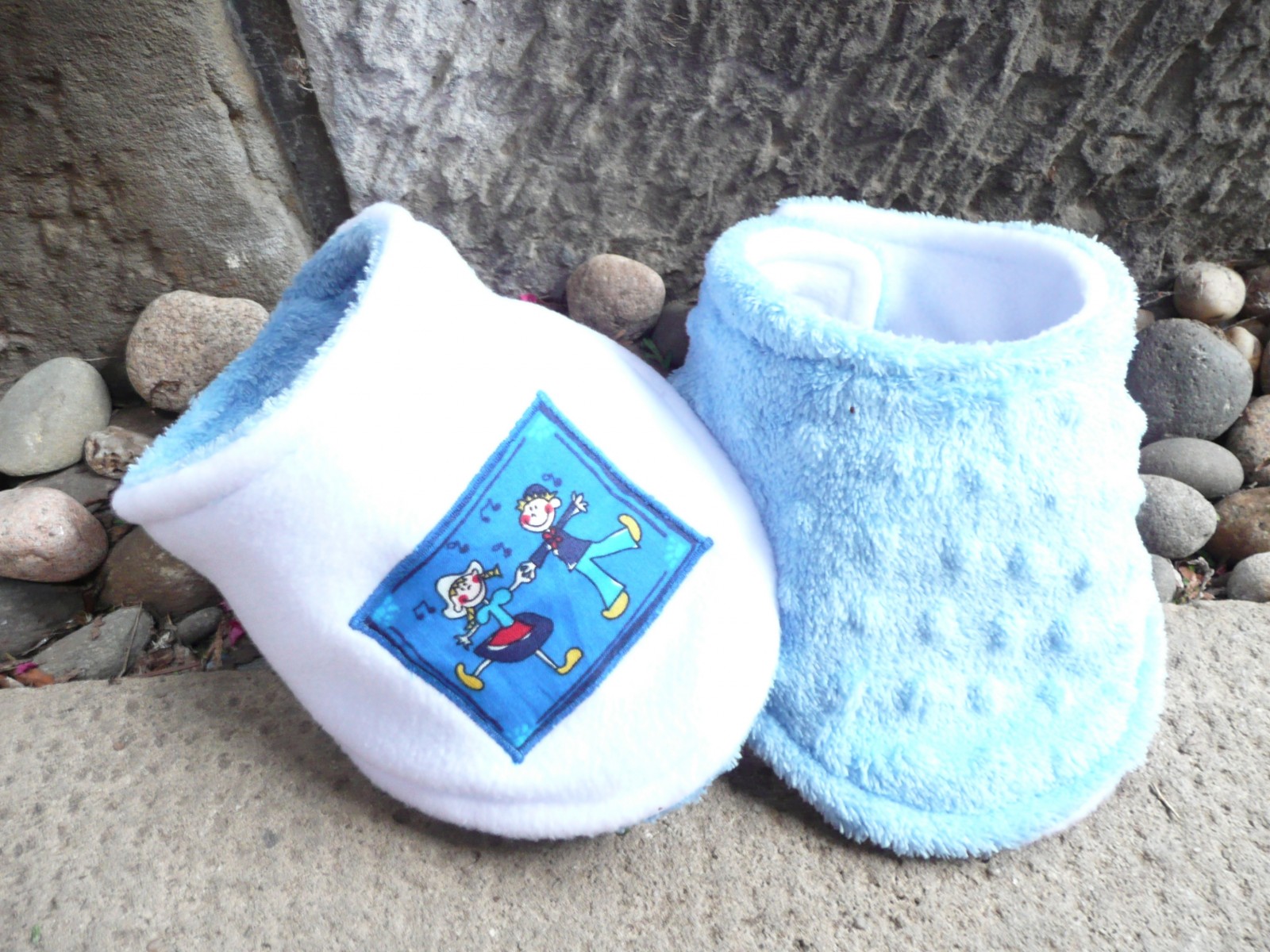 Oboustranný nákrčník (modro-bílý)