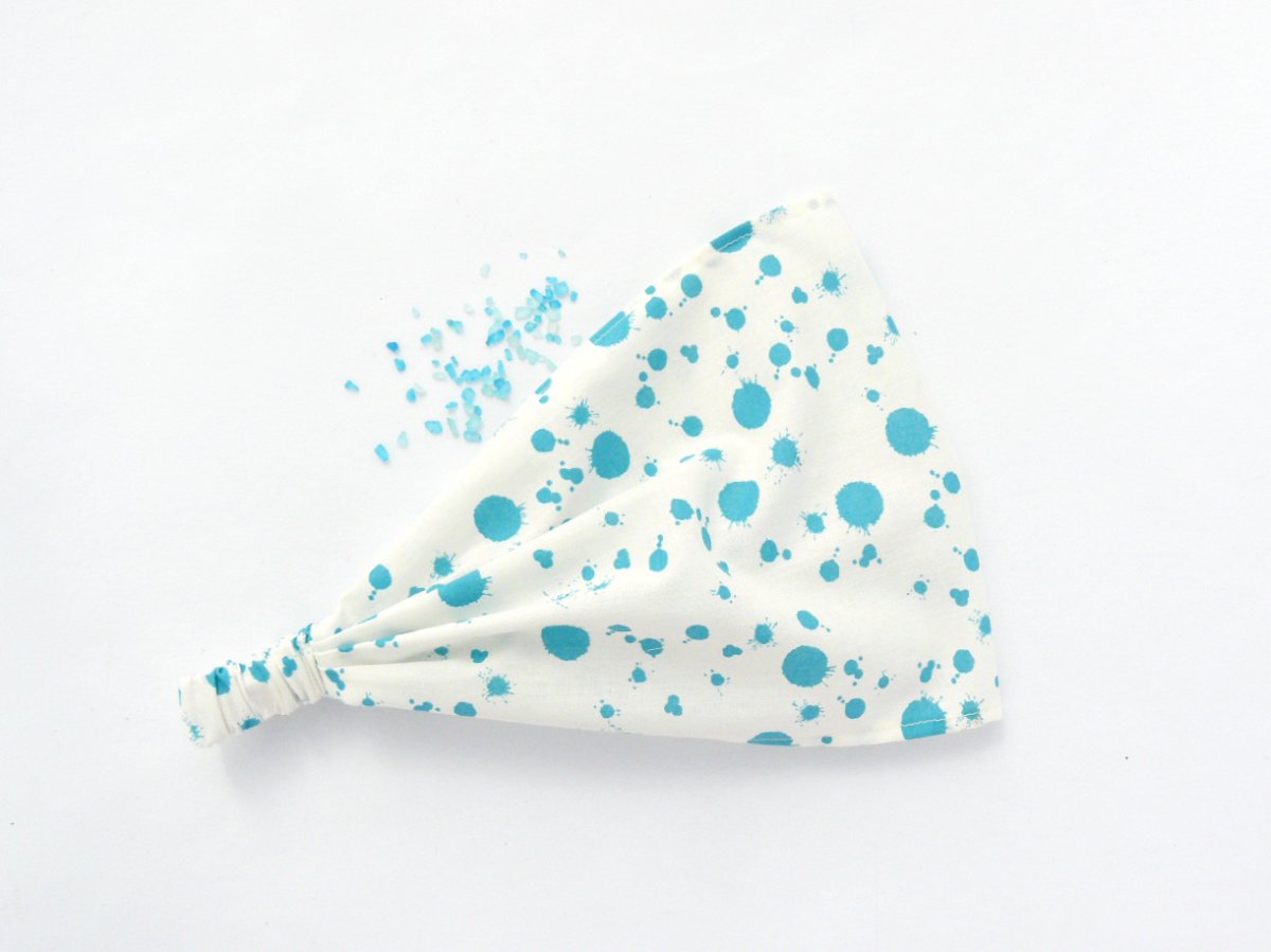 Látková čelenka, šátek - kaňky