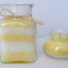 Mořská sůl do koupele a svíčka z palm.vosku (200g)