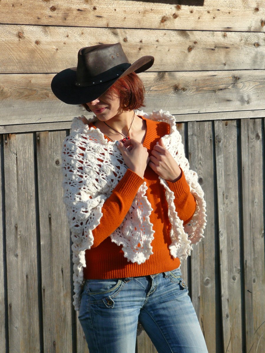 Šátek, pléd - venkovský - western