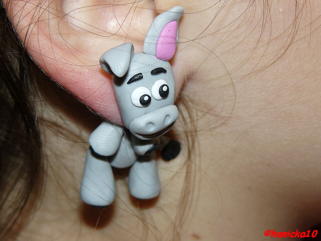 Náušničky - oslíci