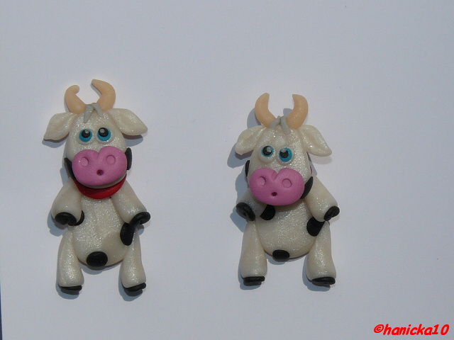 Náušničky - kravičky