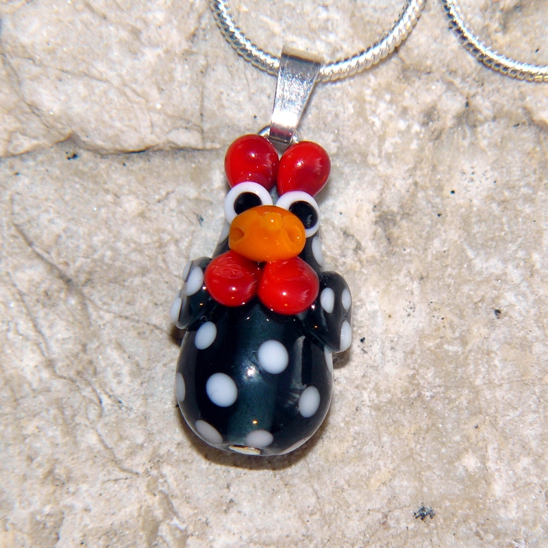 Náhrdelník - slepice montán