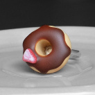 Donut s jahodou