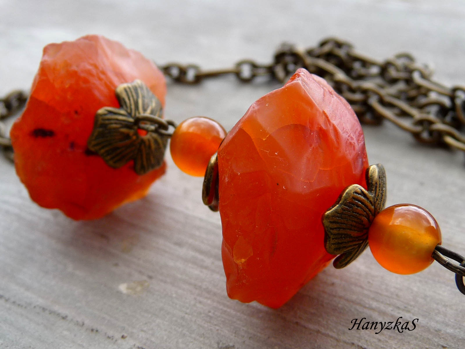 Náhrdelník: Karneolový