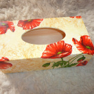 krabička na kapesníky vlčí máky