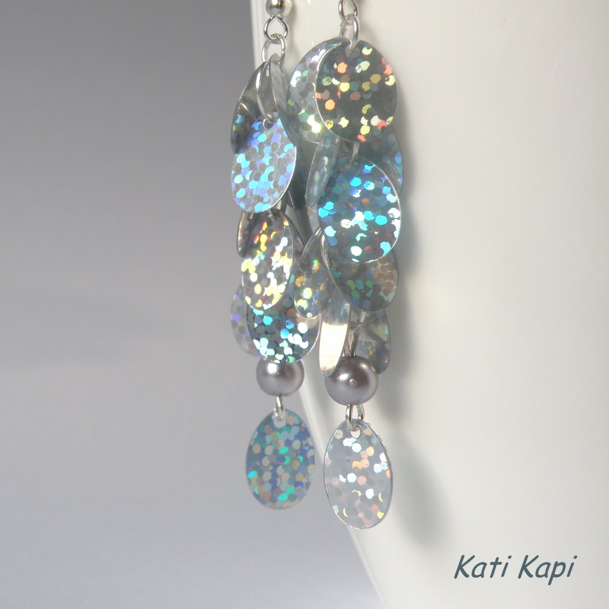 Náušnice stříbrné třpytivé