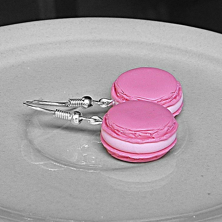 Růžovo-růžové makronky