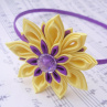 čelenka Purple yellow flower
