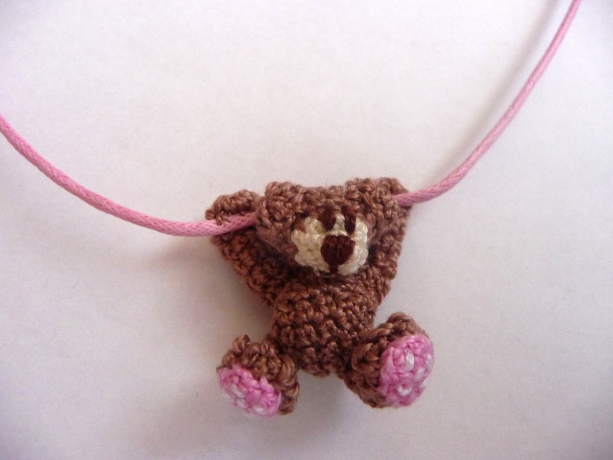 Medvídek na krk v růžové