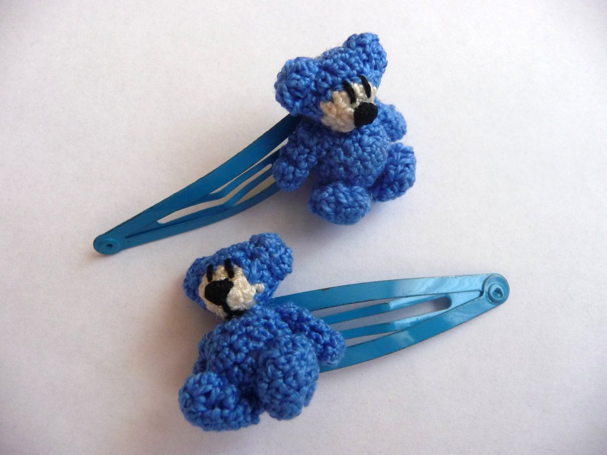 Sponky medvídkové modré