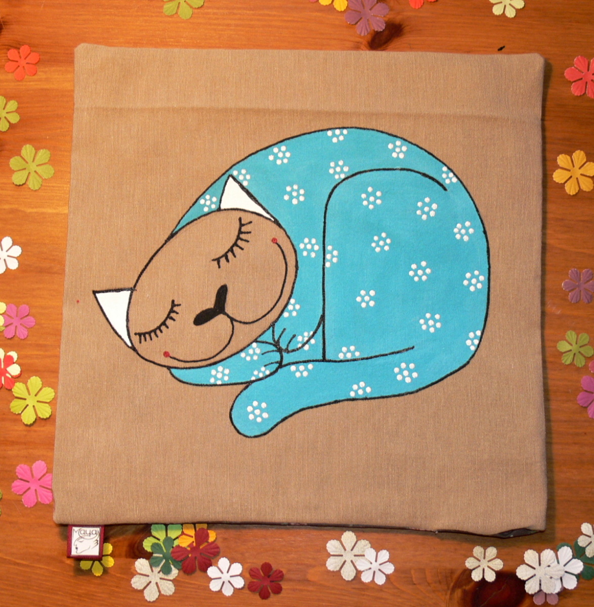 Špaldový polštář s levandulí