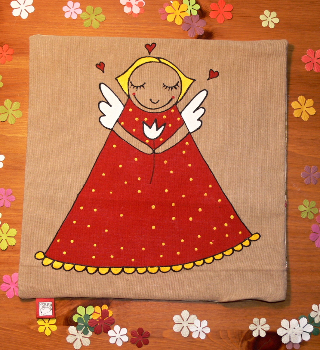 Špaldový polštář s levandulí