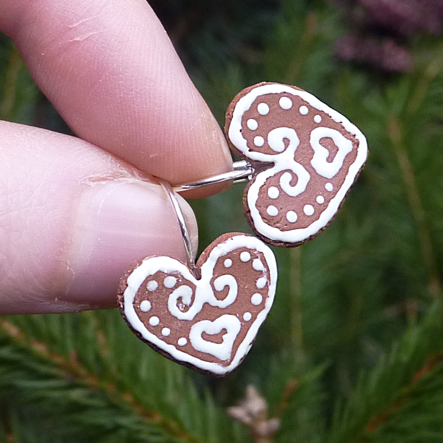 Perníková srdíčka zavírací háčky